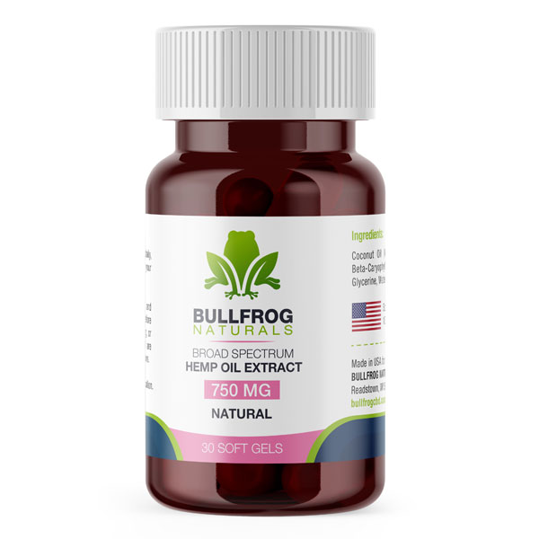 Buy Bullfrog’s Soft Gels online - THC Free Soft Gel Capsules are a pure, potent formulation designed to enhance your overall well-being. With hemp-derived cannabinoid extracts encapsulated and formulated for Maximum Bioavailability. Made using ORGANICALLY US Grown Hemp